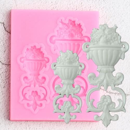 Sugarcraft Flower Border Silicone Molds Relief Cupcake Topper Fondant Cake Decorating Tools Candy Clay Chocolate Gumpaste Moulds