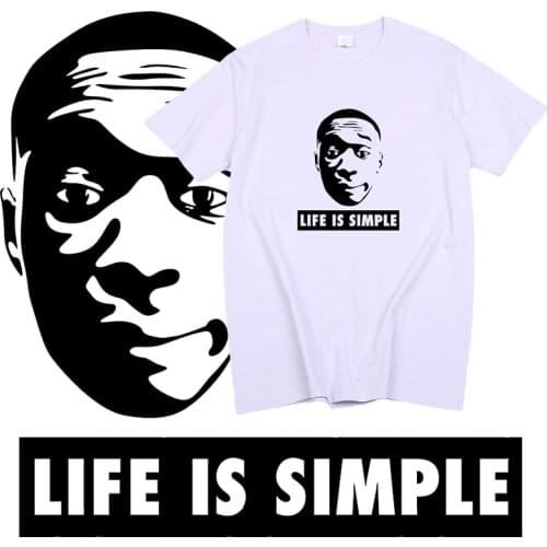 Khaby Lame Life Is Simple T Shirt Funny Portrait Tops Women Men Fashion Streetwear Summer Harajuku Kawaii Casual Tee Ropa Hombre
