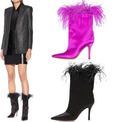 Autumn New Ankle Boots For Women Pointed Toe High Heels Winter Shoes Women Boots Fashion Botines Mujer 2020 botas de mujer