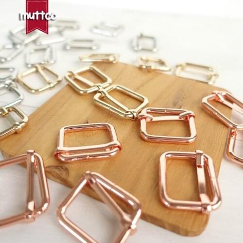 10pcs/lot DIY Dog Collar 2.0cm metal adjustable buckle suitcase Ribbon slip buckle suspender hardware buckle 4 colors