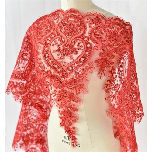 11 Colors Alencon Corded Sequins Lace Love Heart Lace Trim For Wedding Dress, Bridal Gown, Houte Couture, By 2 Yards