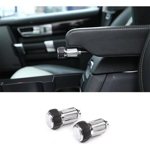 2pcs For Land Rover Range Rover Sport L320 2005-2013 Aluminum Alloy Car Internal Seat Armrest Box Adjustment Konbs Accessories