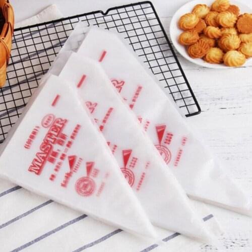 20pcs Food Grade Plastic Icing Piping Bags Pastry Fondant Cake Decorating Kitchen Stuff New