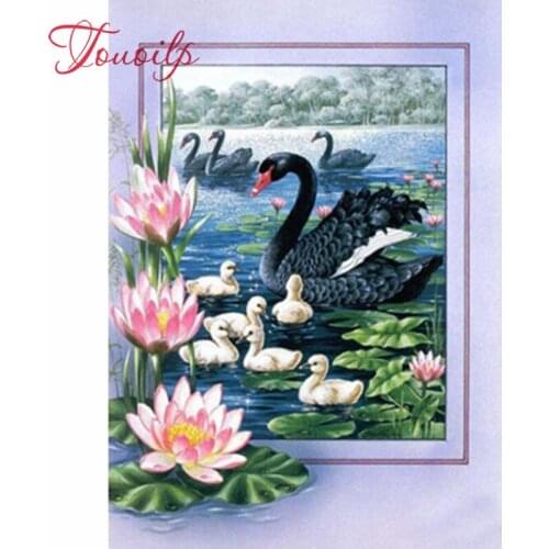 5D DIY full Square round drill diamond there frame bird Cross stitch Rhinestones Diamond embroidery Mosaic home decorate