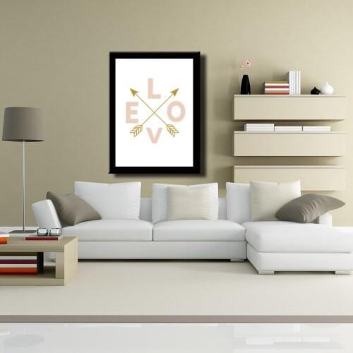 Abstract Love And Arrows Canvas Print Painting Poster Wall Art Picture For Living Room Home Decoration Unframed LZ471