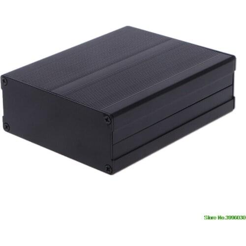Aluminum Box Enclosure DIY Electronic Project Black Instrument Case 120x97x40mm