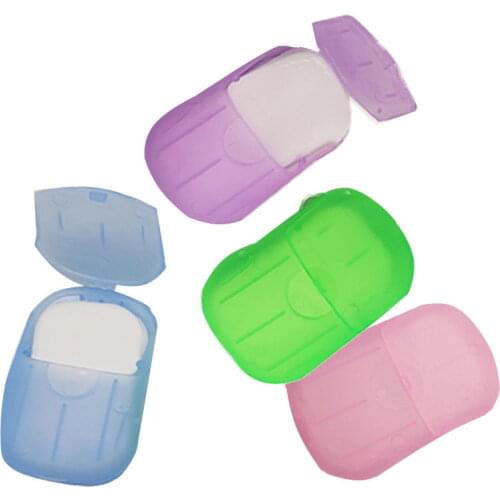 20PCS Disposable Soap Paper Travel Soap Paper Washing Hand Bath Clean Scented Slice Sheets Mini Paper Soap Bathroom Supplies