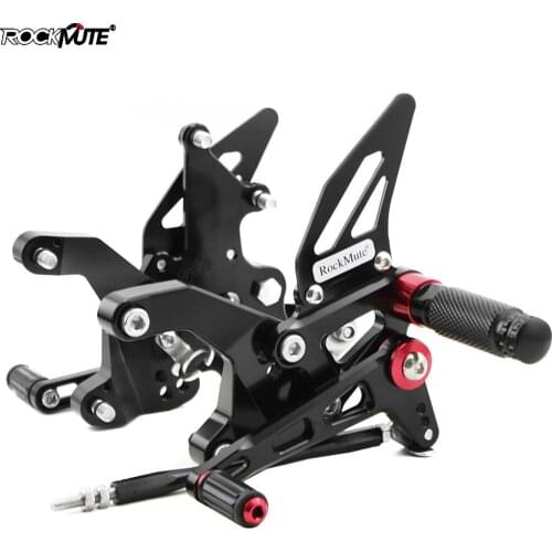 CNC Aluminum Motorcycle Adjustable Rearset Rear Set Foot Pegs Pedal Footrest For KAWASAKI Z900 2017-2018