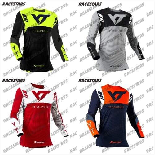 YT INDUSTRIES Enduro Bike Jerseys Motocross BMX Racing Jersey Downhill Mountain DH Long Sleeve Cycling Clothes MTB MX T-shirt