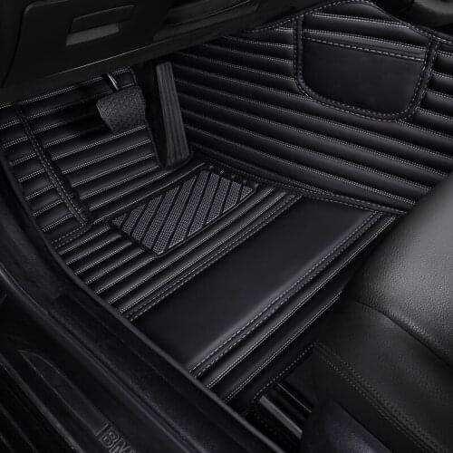 Red car floor mat For skoda octavia 2 fabia superb 3 karoq tour kodiaq rapid 2017 spaceback mk2 yeti rug carpets accessories