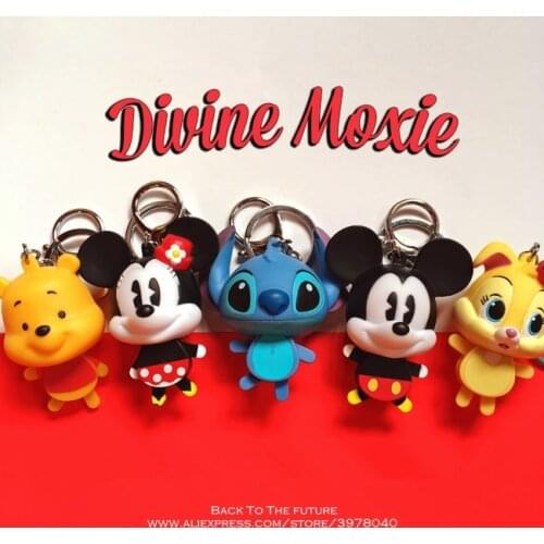 Disney Mickey Mouse Stitch 6cm mini doll Action Figure Anime Decoration Collection Figurine Toy model for children gift