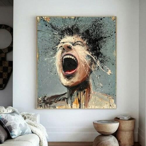 Canvas Printings Wall Abstract character art Posters Artists That Paint Emotions Picture Painting For Bedding Room