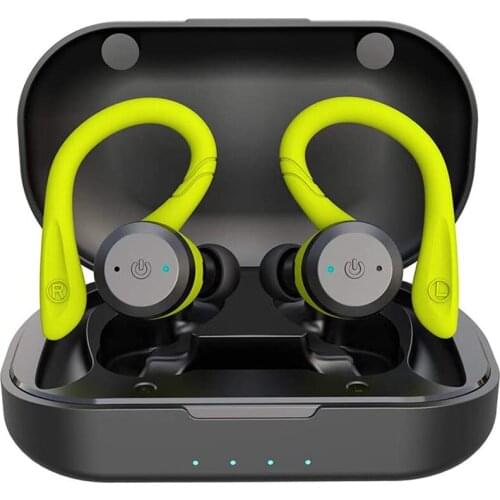 True Wireless Earbuds Bluetooth 5.0 Headphones IPX7 Waterproof Sports in Ear Headsets with Charging Case Micro Noise Cancelling