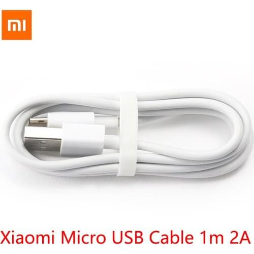 Original Xiaomi Micro usb cable 1m 2A fast charging data wire for redmi Samsung s7 LG huawei 9 phone charger Power cable Android
