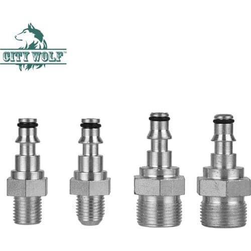 City wolf stainless steel adaptor high pressure washer hose joint M14 M22 connector with hose gun