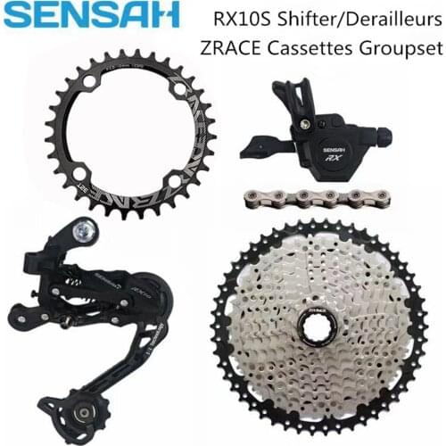 SENSAH RX 10 Speed Shifter + Rear Derailleurs + 42T 46T ZRACE Cassette / Chainrings + 10S Chain Groupset for PCR BEYOND M6000