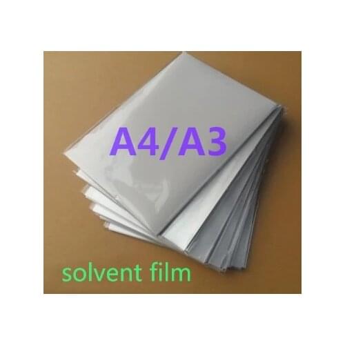 A4 A3 sizeinkjet transparent film for solvent printer printing (50 sheets one bag)