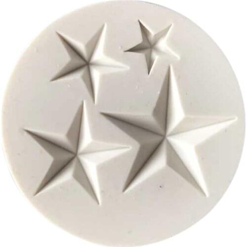 Sale Five-pointed Star Fondant Cake Silicone Mold DIY Candy Cookie Cupcake Molds Baking Decorating Tools Biscuits Mould
