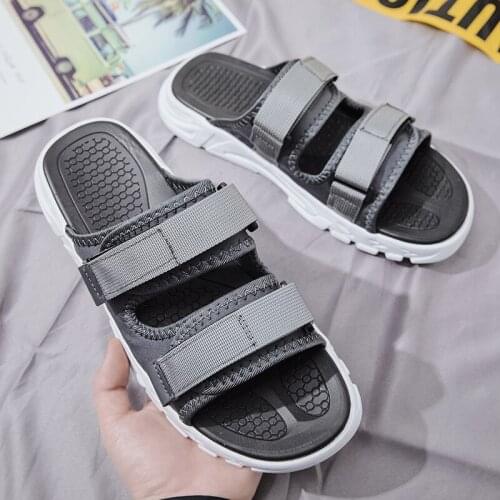 Slide Sandal Men Summer Men Sandals Man Mens Casual Roman Slides Fashion Outdoor Trekking Beach For Mens Flip Flops