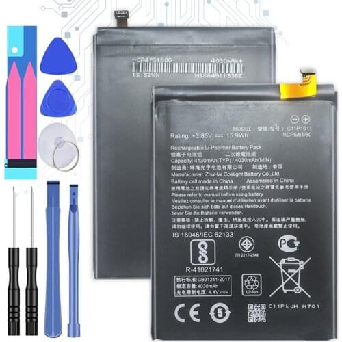 4130mAh C11P1611 Replacement Battery for ASUS Zenfone 3 Max Z3 MAX ZC520TL PegASUS 3 X008 X008D Z01B +Tracking Number
