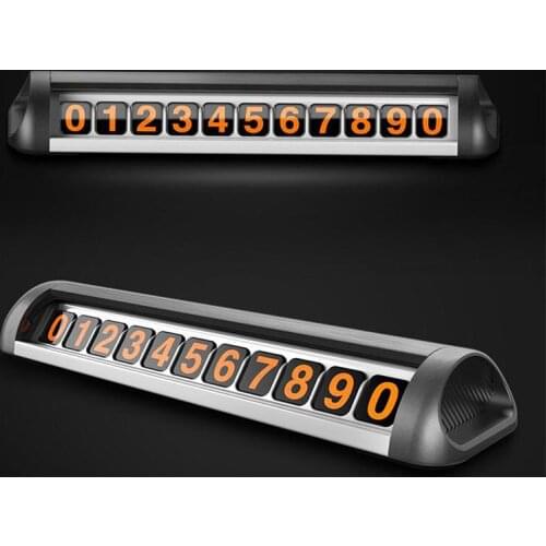 Car Temporary Parking Card Phone Number Card Plate Telephone Number Auto Park Stop Accessories Styling