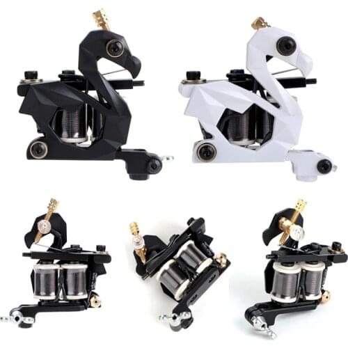 High Quality Wire Cutting Coil Tattoo Machine For Liner And Shader Black White Color Iron Machine Tattoo gun for Tattoo Supplies