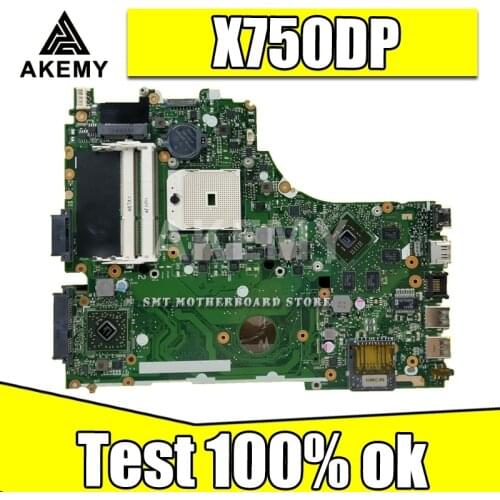 X750DP Laptop motherboard REV:2.0 For Asus X750DP X550DP K550D Test mainboard X750DP motherboard test 100% ok