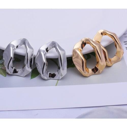 Trendy Nickel Free Metal Earrings Fashion Jewelry 2019 Earrings Irregular Stud Earrings For Women Brinco Brincos Oorbellen