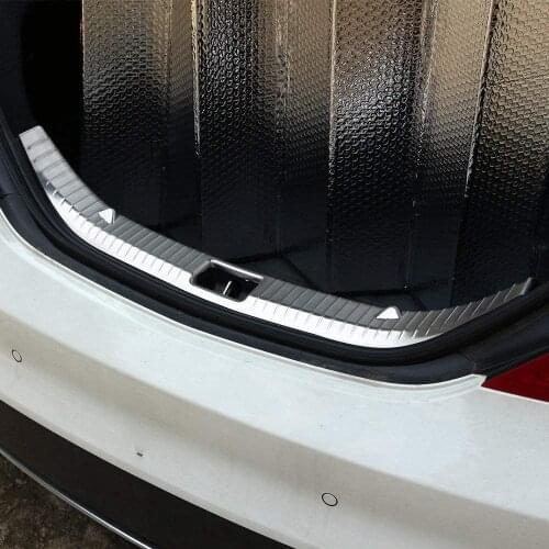 304 Stainless Rear Bumper Inner Sill Plate Protector Cover Trim Sticker For Mercedes Benz CLA W117 200 220 CLA260 2015-2017