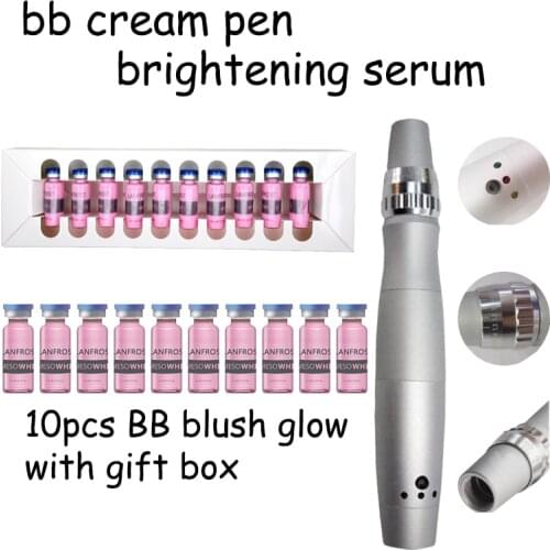 New chargeable derma pen BB cream Machine Micro needles bb pen with Brightening serum stretch microneedling beauty device