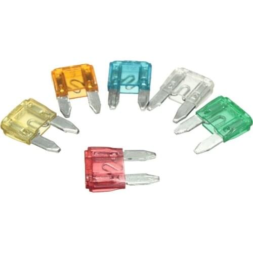 Car 12V In-line Mini Blade Fuse Holder With 5 10 15 20 25 30A Fuses