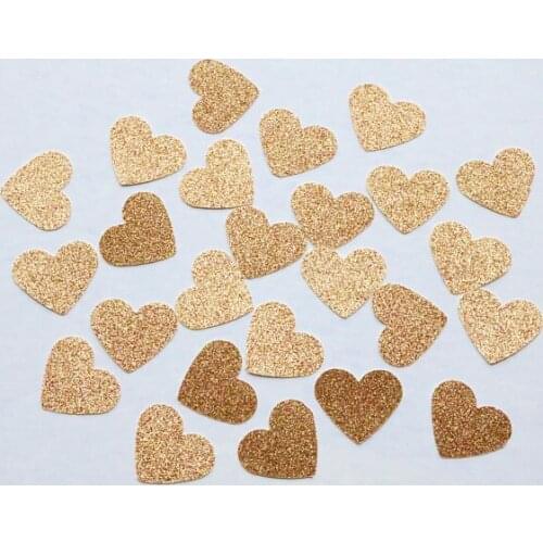 Glitter antique hearts table confettis wedding scatters bridal shower bachelorette engagement party decorations