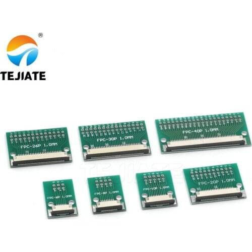 DIY FPC/FFC adapter board 1.0mm connector 6P 8P 10P 12P 20P 24P 26P 30P 34P 40PIN