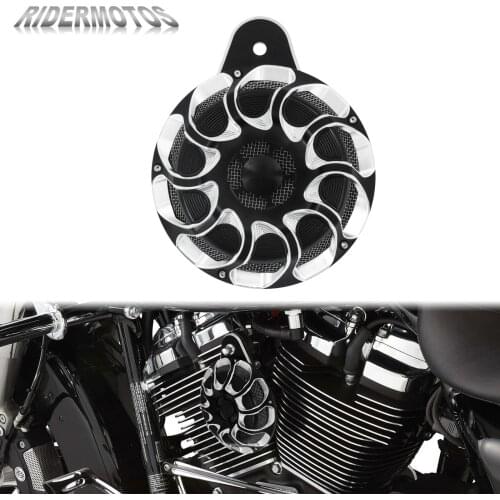 Motorcycle CNC Horn Cover Horns Assembly Black&Chrome Loudspeaker For Harley Touring Electra Street Glide 91-17 Sportster XL