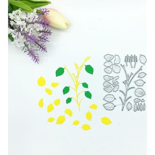 Julyarts 21Pcs Tree Metal Cutting Flower Die Leafs 2019 New Dies For Scrapbooking DIY Card Making Craft Die Cut Nouveau Arrivage