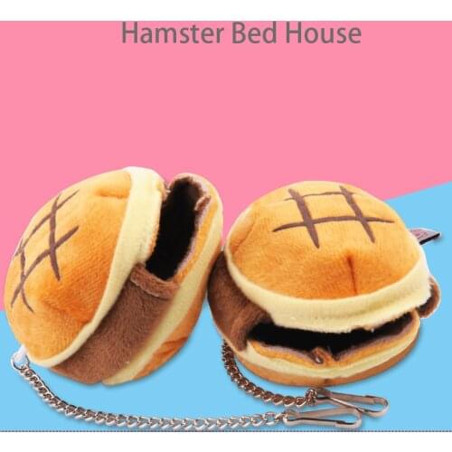 Winter Warm Hamburg Pet Cage for Hamster Accessories guinea pig Bed House Small Animal Nest For Rodent/Guinea Pig/Rat/Hedgehog