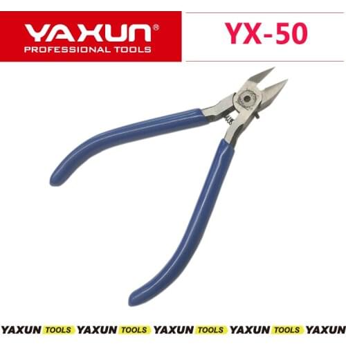 YX-50 Chrome Vanadium Steel Wire Cutter Diagonal Cutting Plier Nipper Repair Tool High Quality 5 inch 125mm electronic cutter