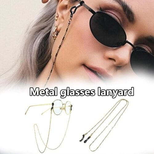 Fashion Pearl Beads Mask Chain Necklace Glasses Chain For Women Retro Metal Sunglasses Lanyards Eyewear Cord Holder Neck Strap