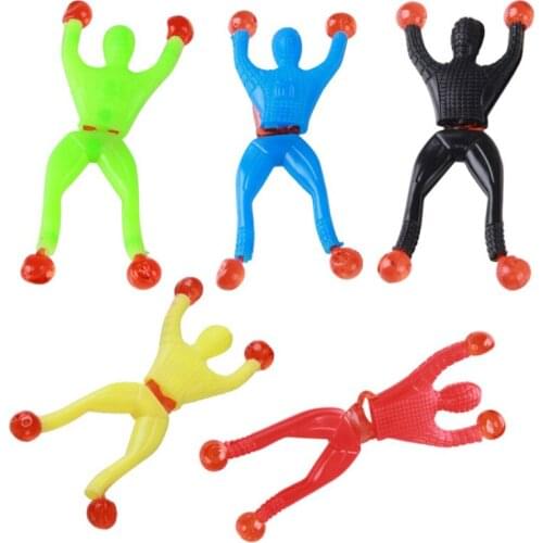 Wall Climbing Simulation Mini Person Simulation Doll Miniature Model Funny Toy For Kids Children Gift
