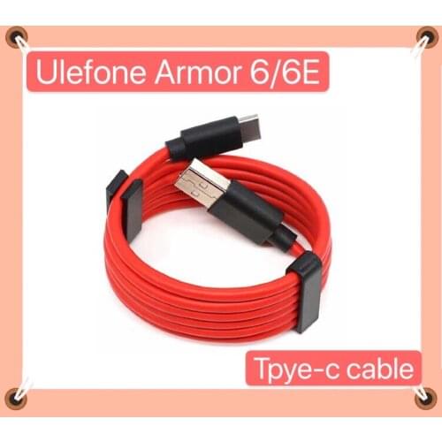 New Original USB Power Adapter Charger For Ulefone Armor 6/6E EU Plug Travel TPYE-C USB Cable Data Line Charging Cable