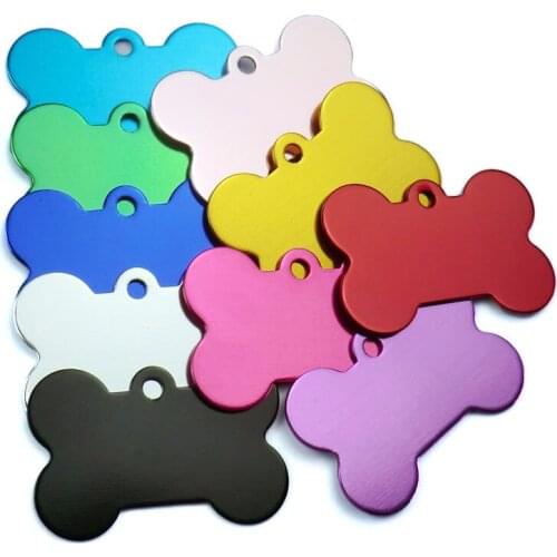 Wholesale custom metal stamping anodized aluminum dog tag manufacturer wholesale double-sided custom printed metal