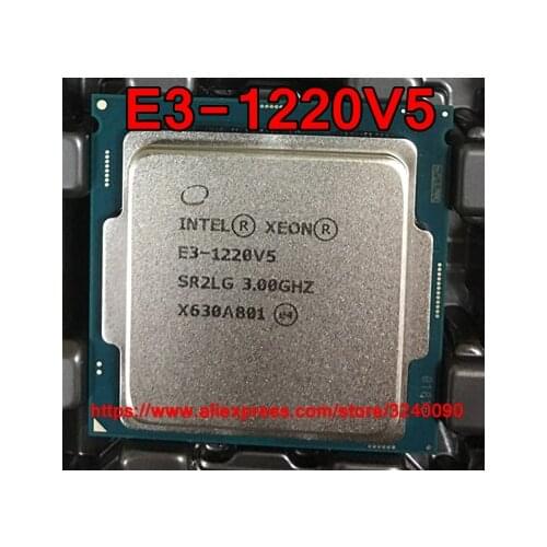 Original Intel Xeon Quad Core cpu E3-1220V5 3.0GHz LGA1151 8M E3 1220V5 E3 1220 V5 80W Desktop CPU free shipping E3-1220 V5