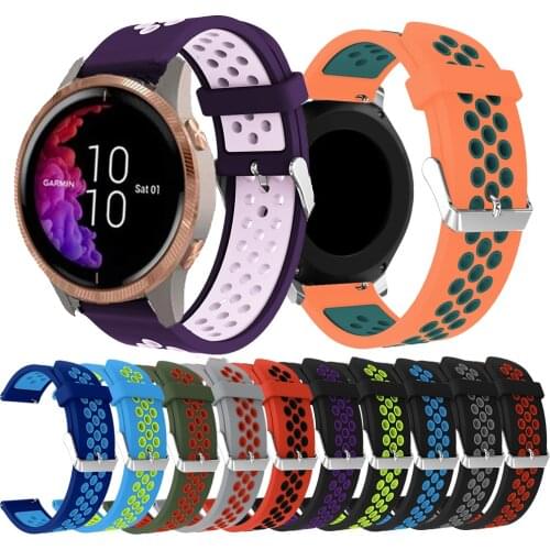 Original Watch Band for Garmin Vivoactive 3 Venu /Vivoactive 4 /Forerunner 645 245m Correa Silicone Strap Watchband Accessories