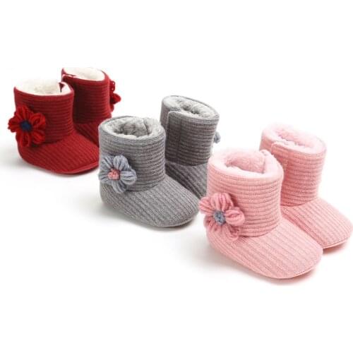 Unisex Baby Newborn Bootie Winter Keep Warm Infant Toddler Crib Shoes Soft Classic Floor Boys Girls First Walkers For New Years
