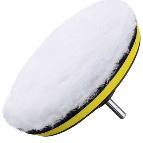 Mayitr 1set 6 Inch Buffing Polishing Pads 3pcs Wool Wheel Mop Kit For Car Auto Polisher Drill Cleaning Accessories