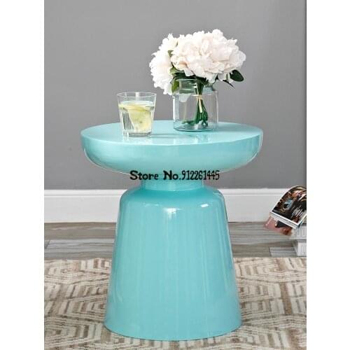 Nordic Light Luxury Sofa Side Several Round Small Round Tables Tea Table Modern Simple Gold Brass Corner Several Metal Bedside T