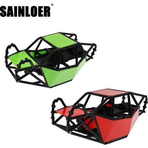 SAINLOER Nylon Rock Buggy Roll Cage Body Shell Chassis for 1/10 RC Crawler Car Axial SCX10 & SCX10 II 90046 DIY part