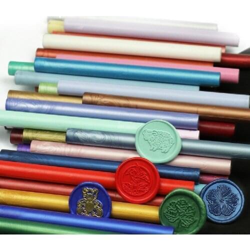 10Pcs 11mm Sealing Wax Stick Beads Stamp For Glue Gun Melt Craft Envelope Wedding Wax Sealing stamp Making Tool