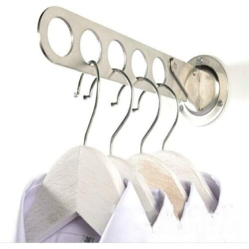 Telescopic folding wall hanging storage system hotel household hanger organization CY529