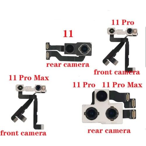 For Apple iPhone 11 11 Pro 11 Pro Max Back Rear Big Camera+Front small Camera Module Flex Cable Replacement Part